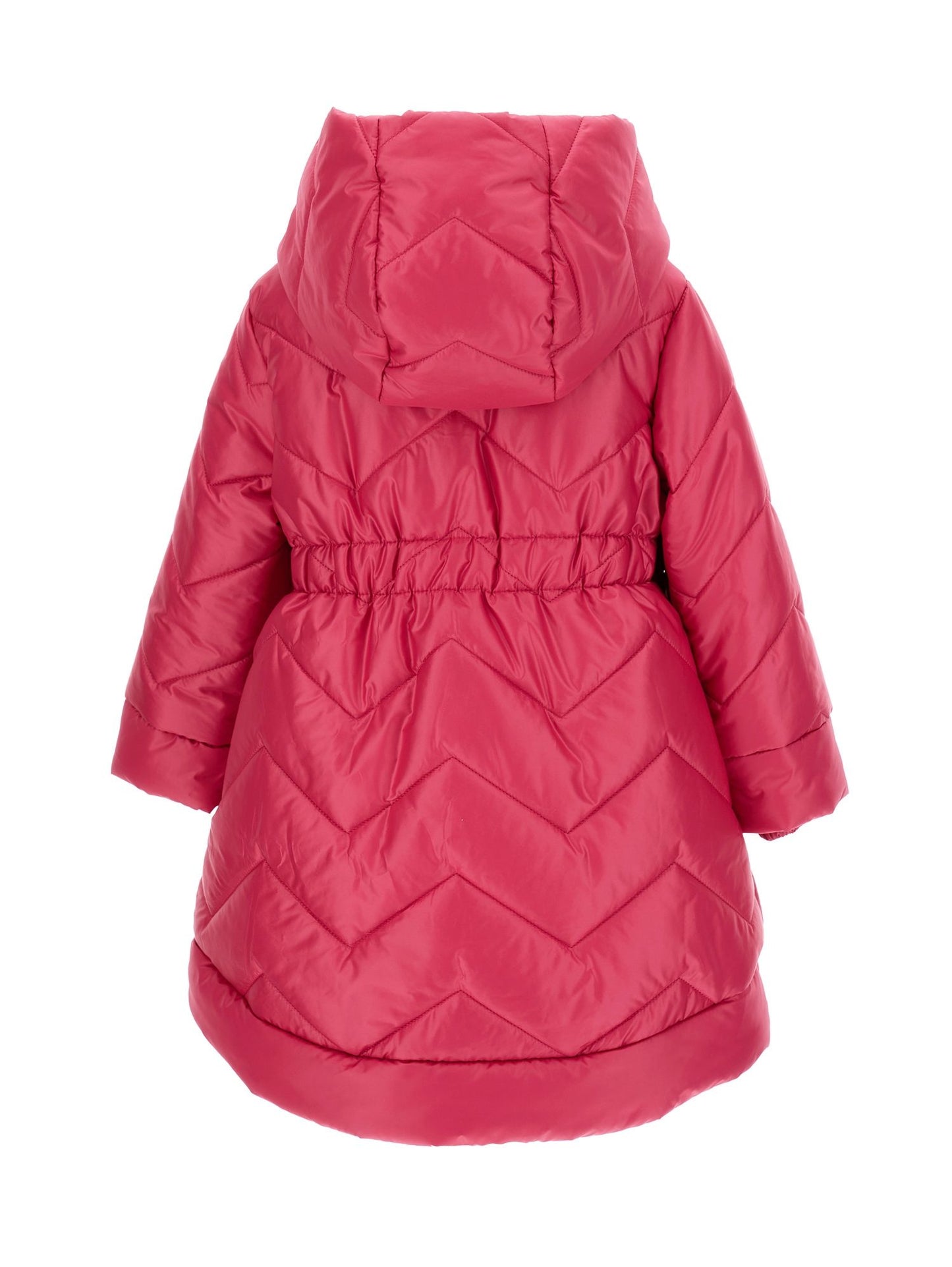 Quilted technical fabric down jacket
