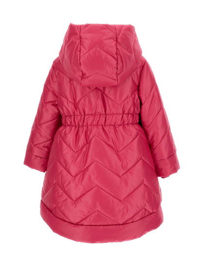 Quilted technical fabric down jacket