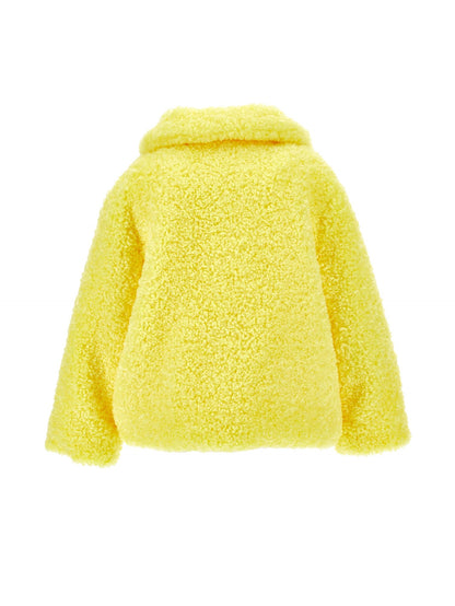 Plush jacket with pockets