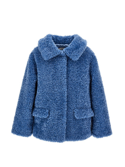 Plush jacket with pockets