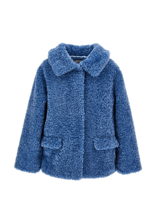 Plush jacket with pockets