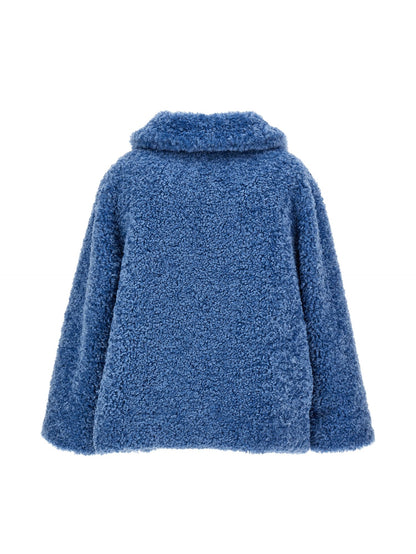 Plush jacket with pockets