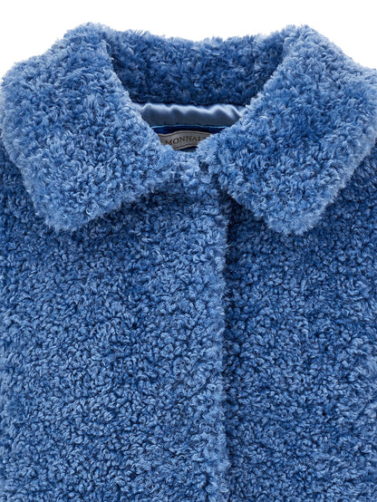 Plush jacket with pockets