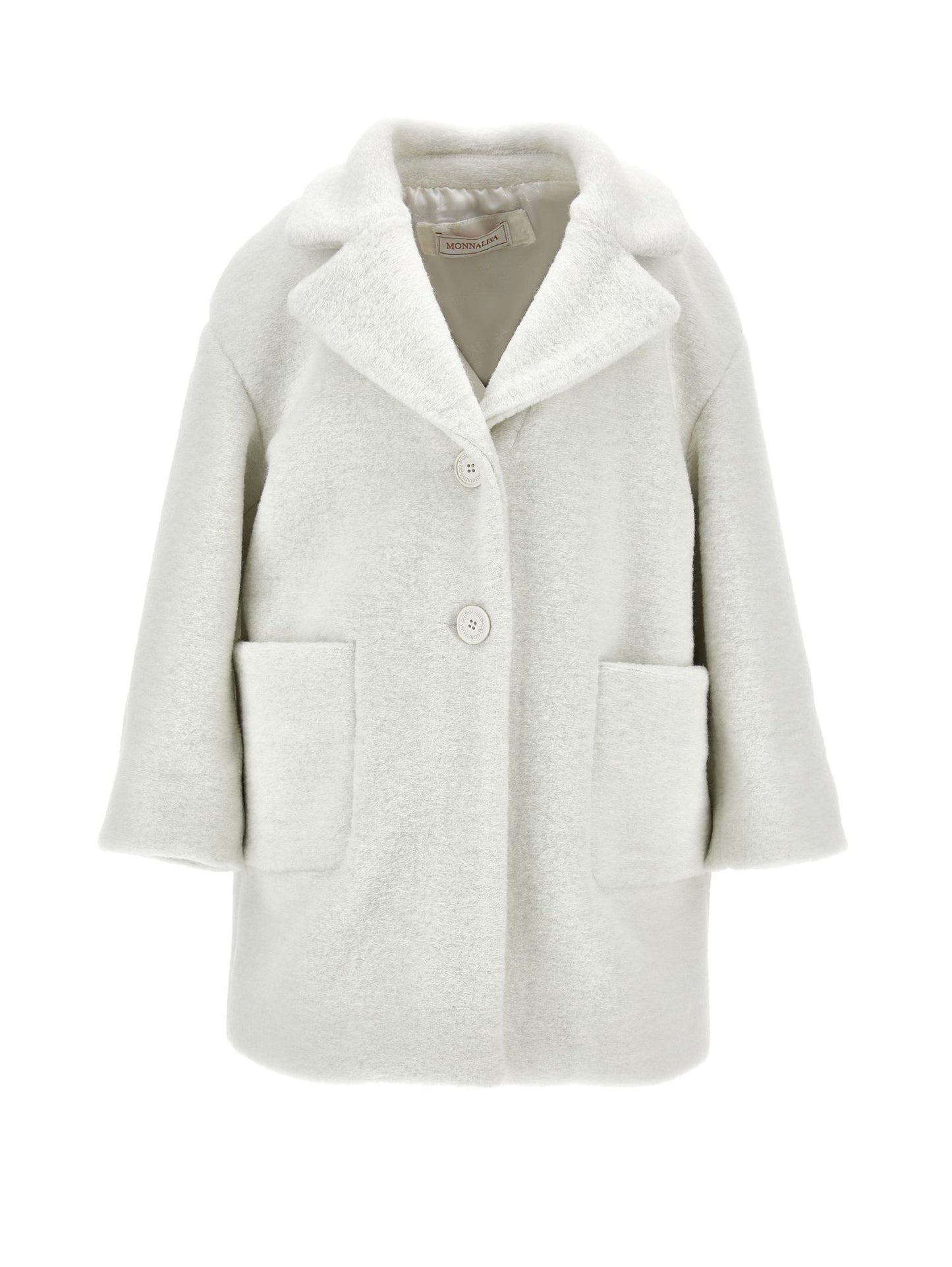 Oversized coat with heart-shaped cloth