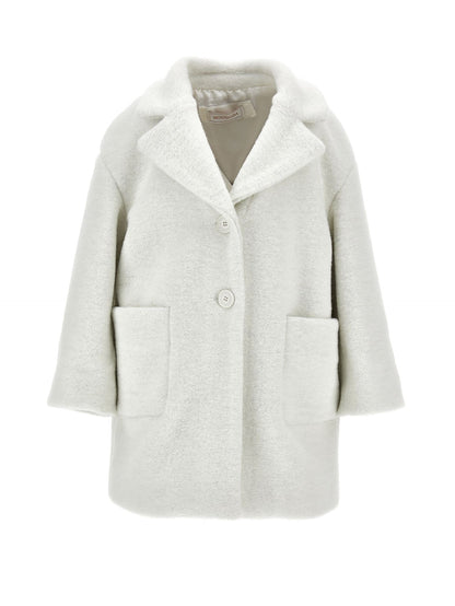 Oversized coat with heart-shaped cloth