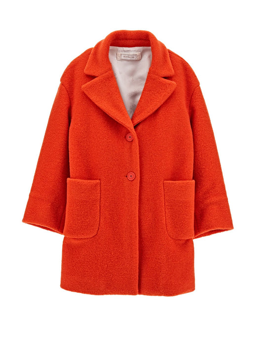 Oversized coat with heart-shaped cloth