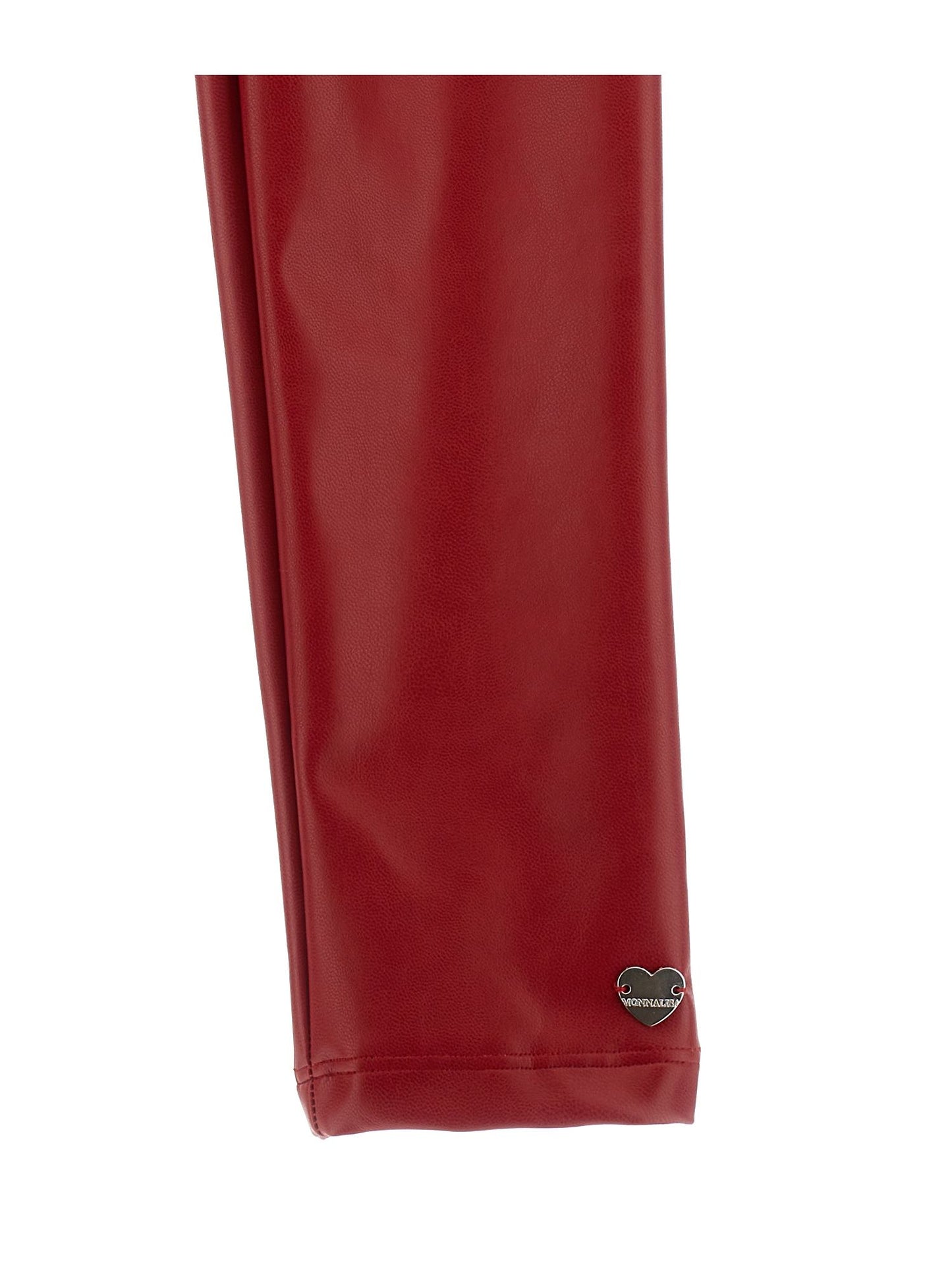 Stretch leggings in coated fabric