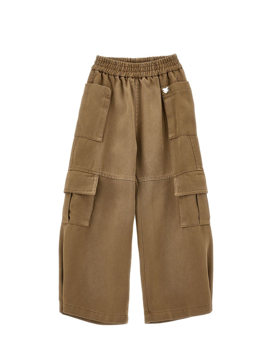 Flowing gabardine trousers