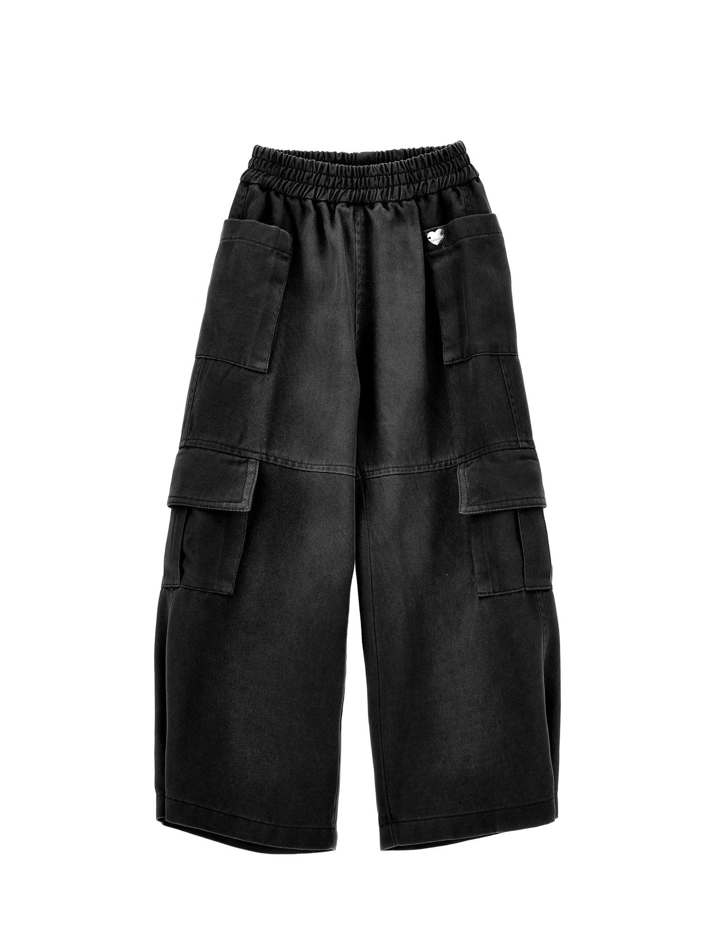 Flowing gabardine trousers