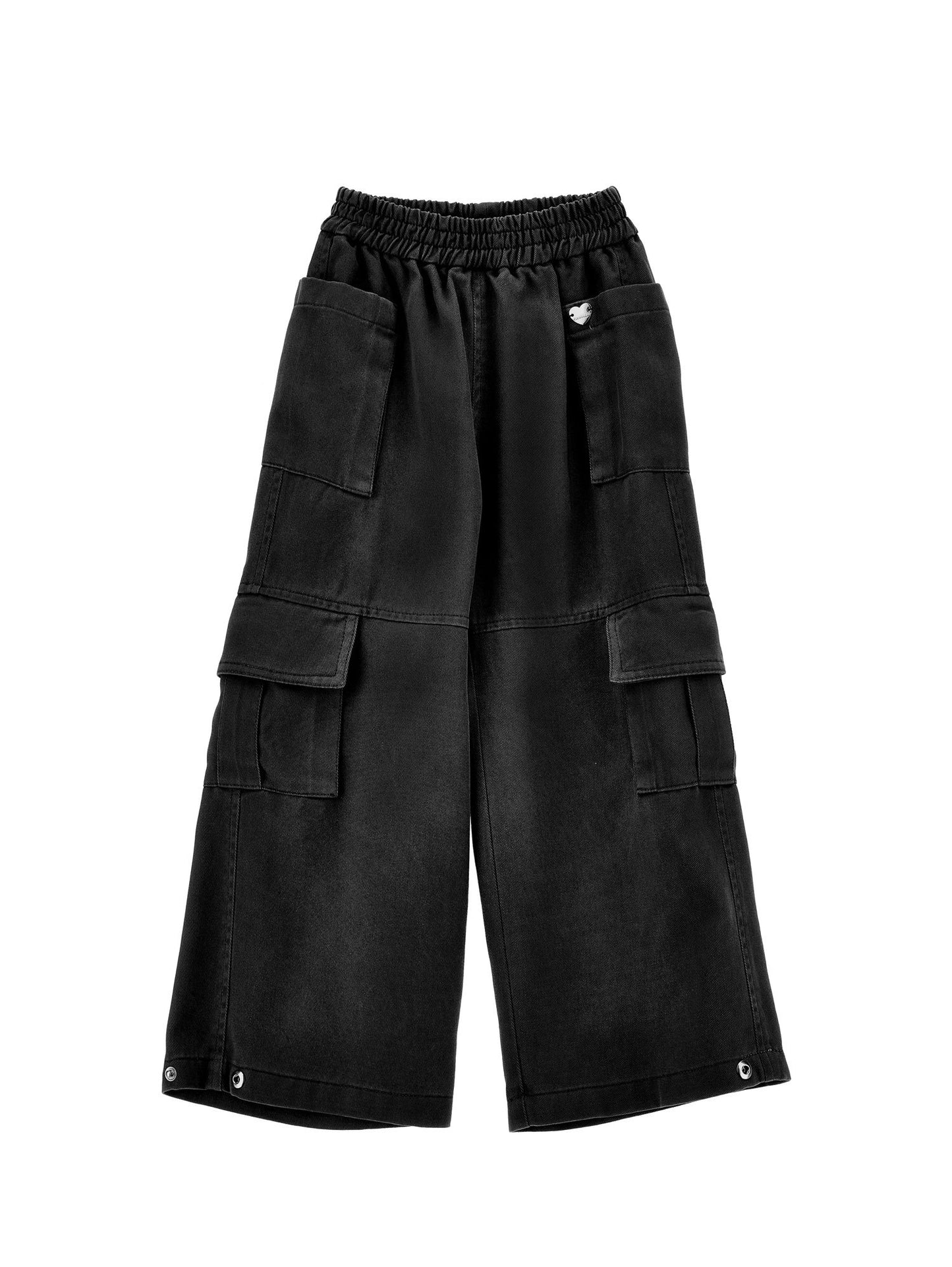 Flowing gabardine trousers