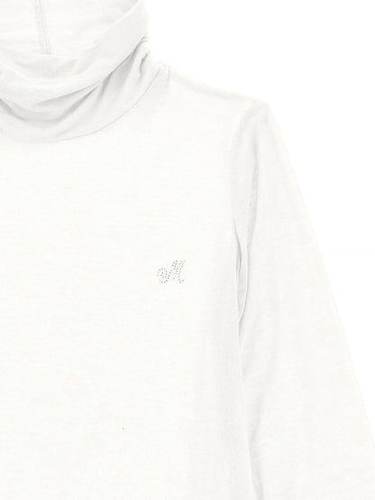 Lupetto jersey con strass