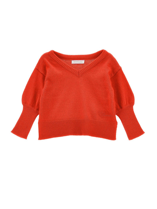 Pullover with back neckline