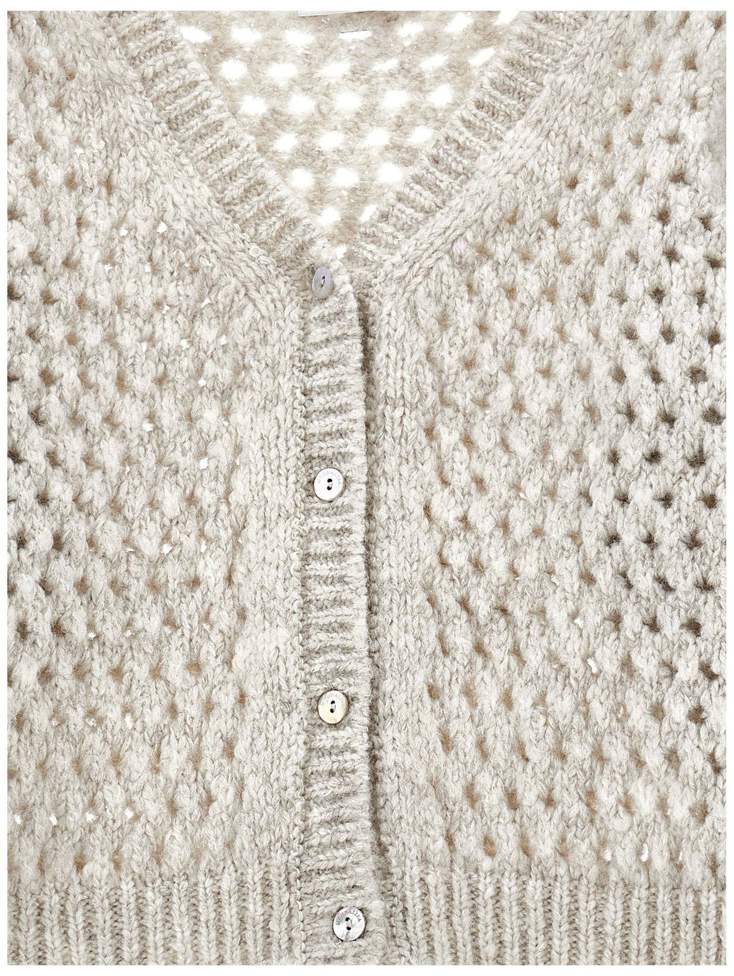 Short openwork cardigan
