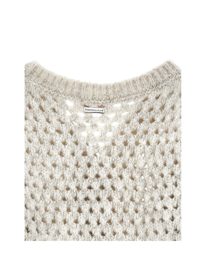 Short openwork cardigan