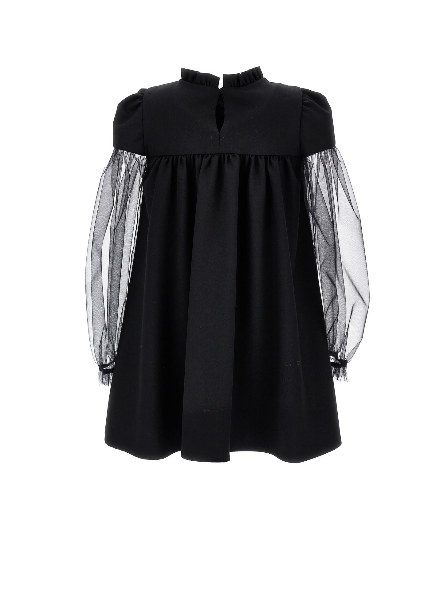 Abito frescolana maniche tulle
