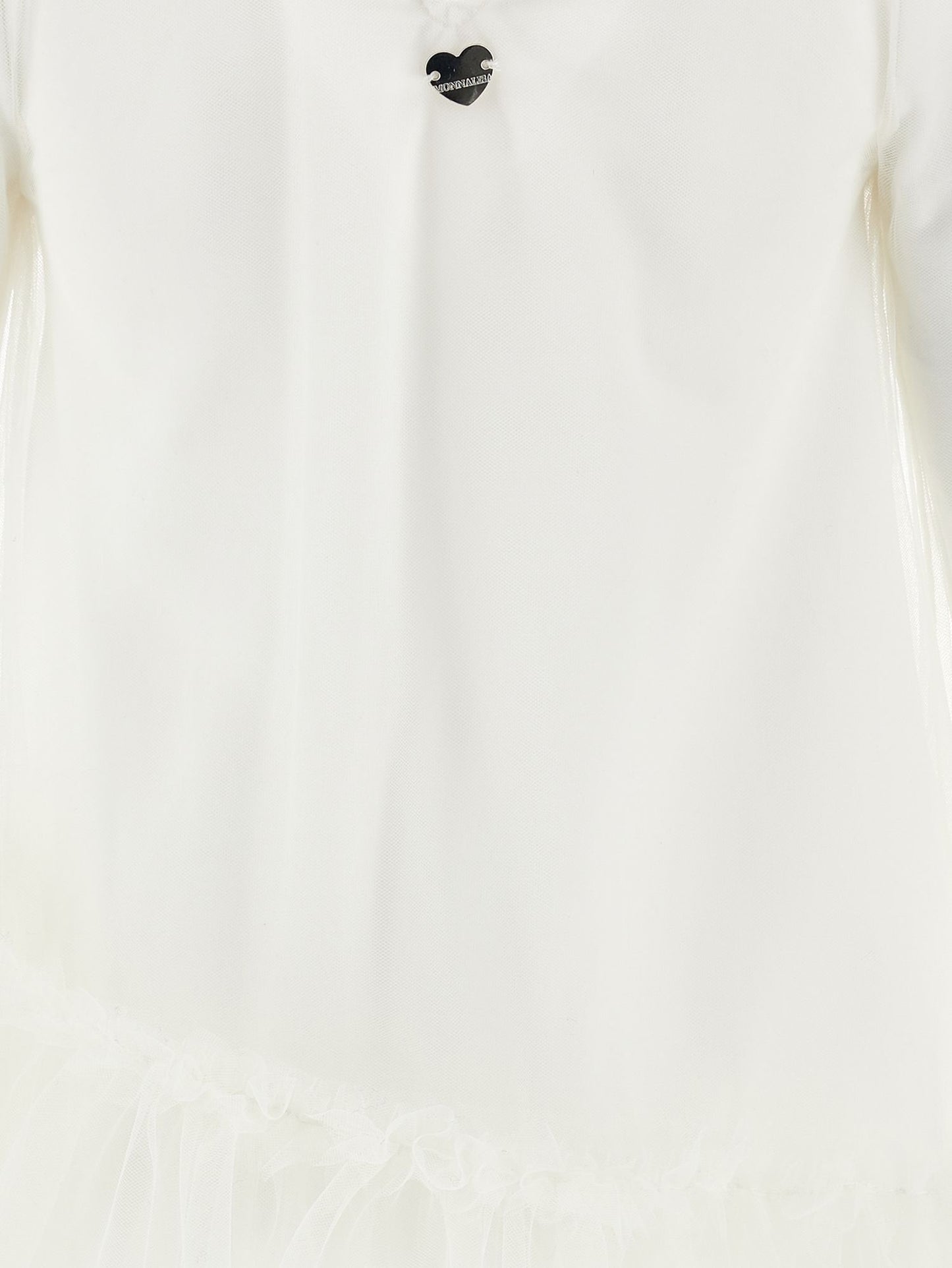 Abito tulle con maniche blusanti
