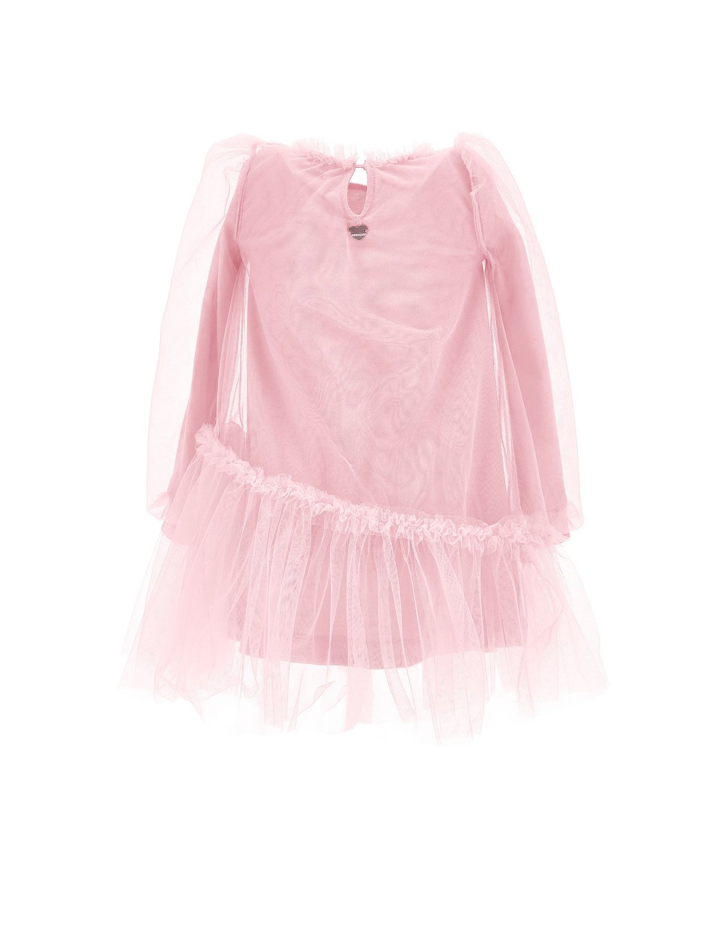 Abito tulle con maniche blusanti