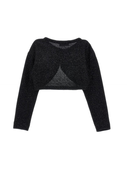 Lurex merino wool wrap