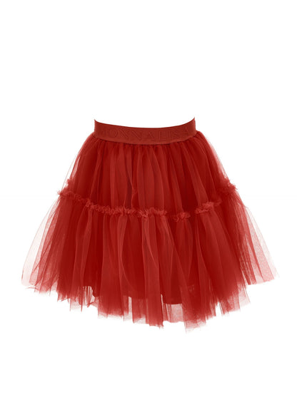 Silk tulle skirt