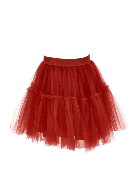 Silk tulle skirt