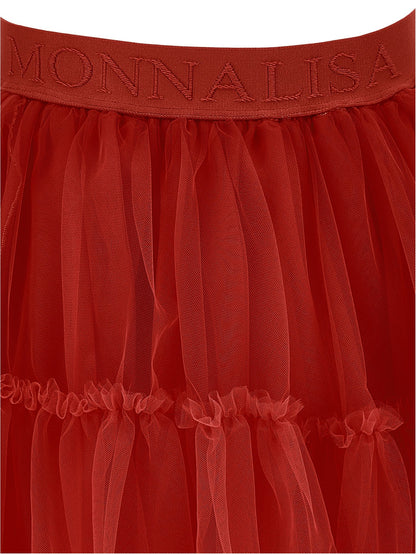 Silk tulle skirt