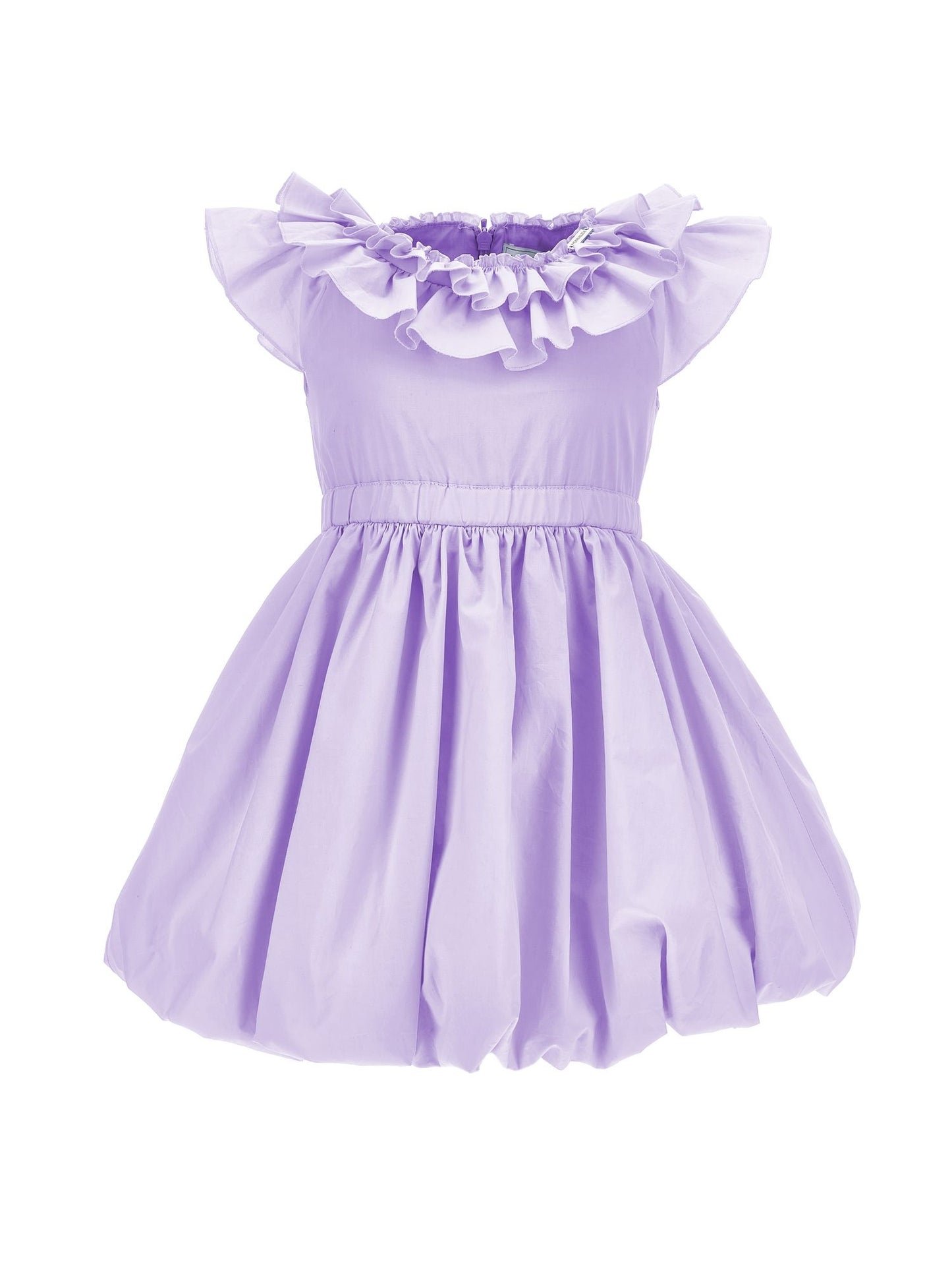 Kleid aus Popeline mit Ballon