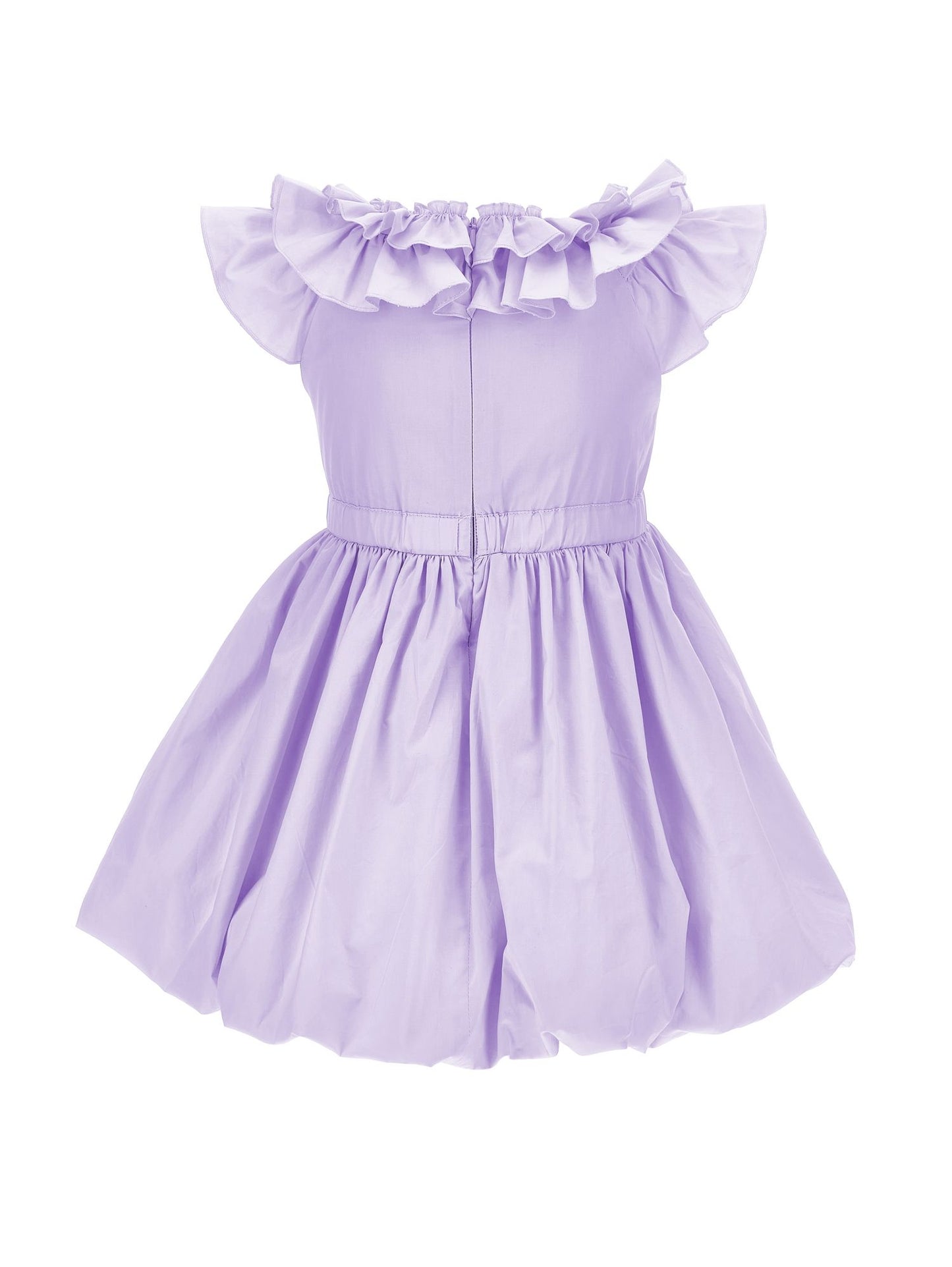 Kleid aus Popeline mit Ballon