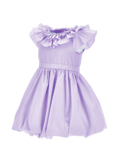 Kleid aus Popeline mit Ballon