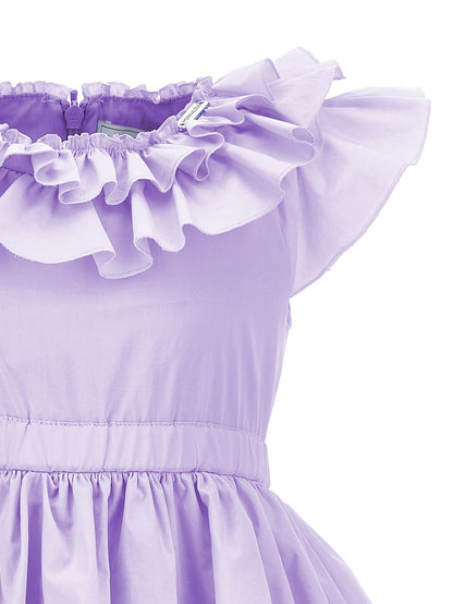 Kleid aus Popeline mit Ballon
