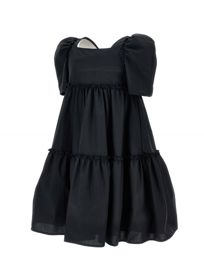 Vestido en popelina acampanado