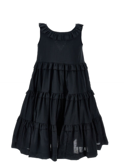 Vestido evasé de muselina