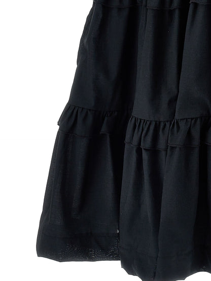 Vestido evasé de muselina