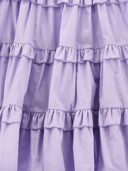 Robe évasée en mousseline