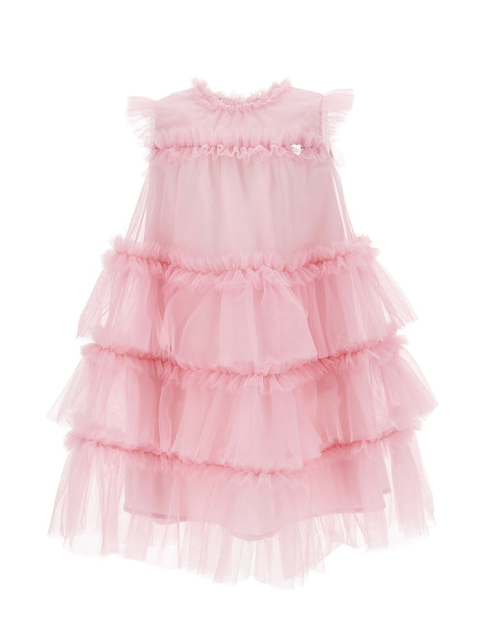 Abito tulle balze