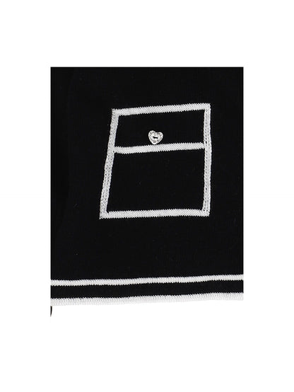 Merino wool cardigan with profile