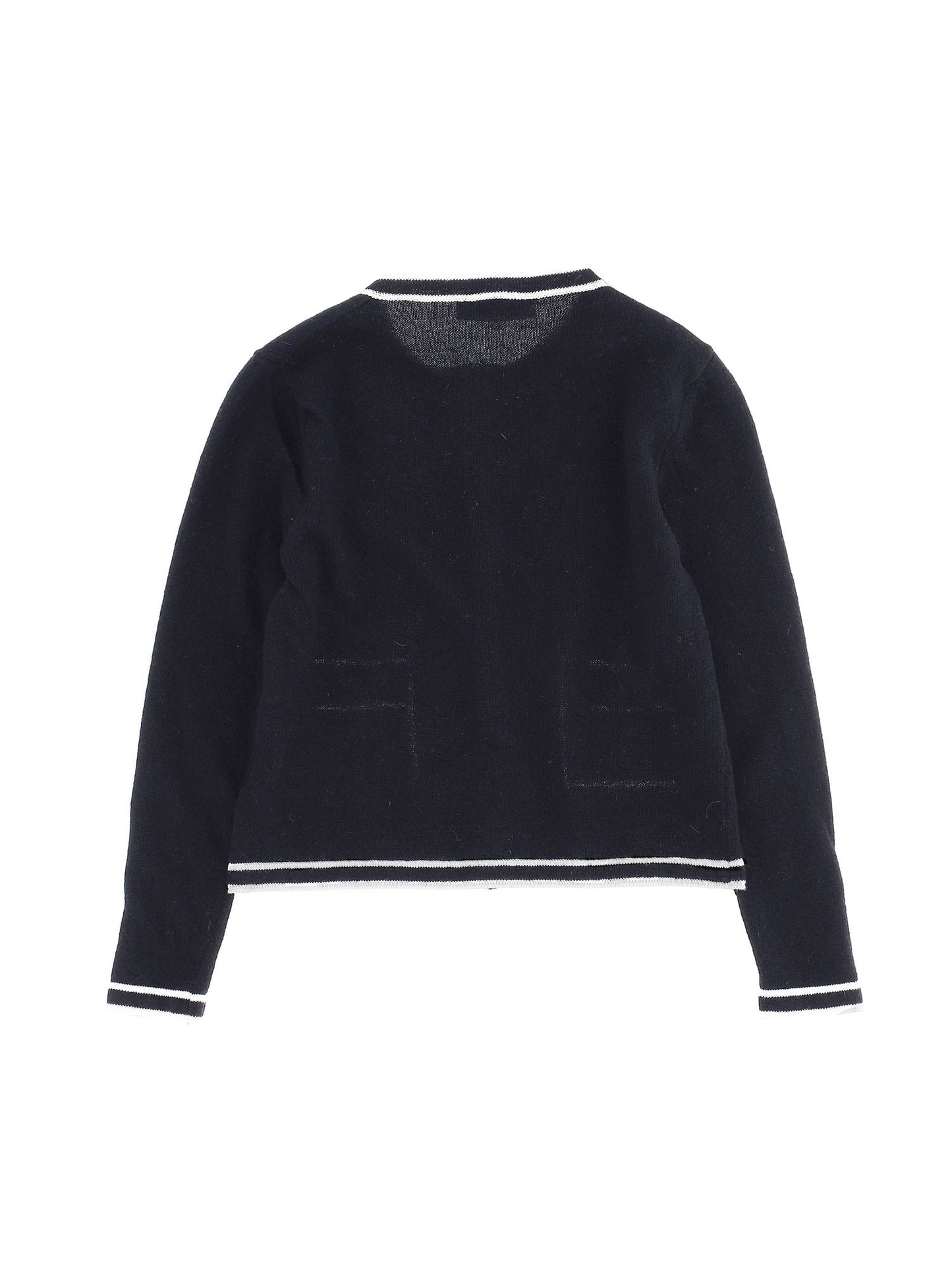 Merino wool cardigan with profile