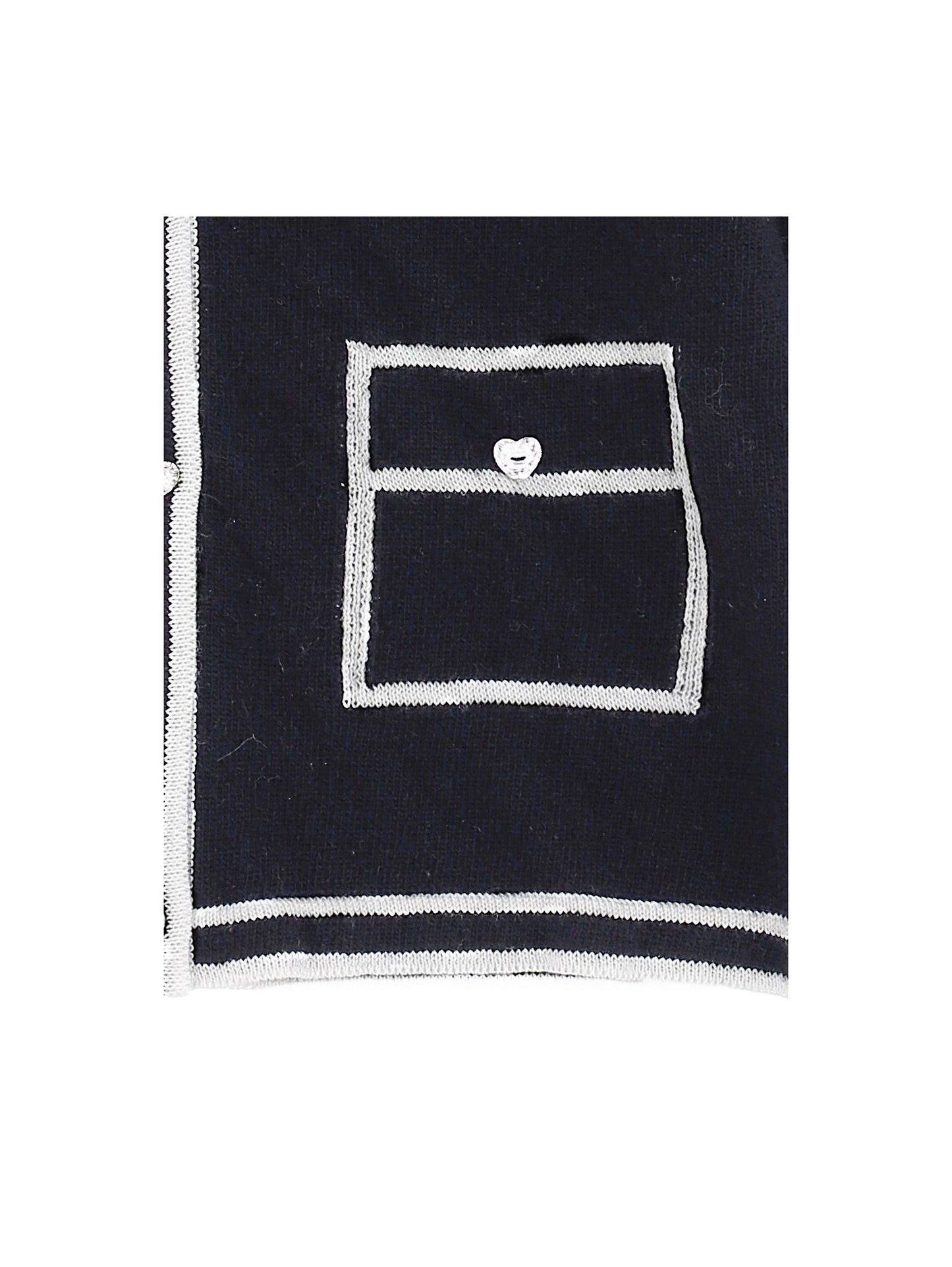 Merino wool cardigan with profile