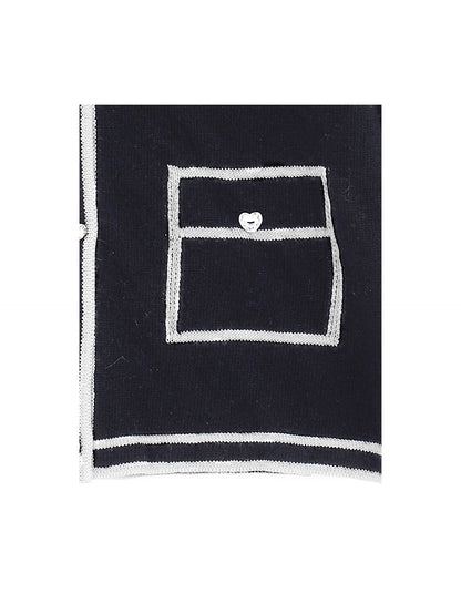 Merino wool cardigan with profile