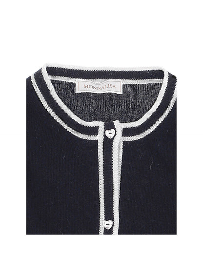 Merino wool cardigan with profile