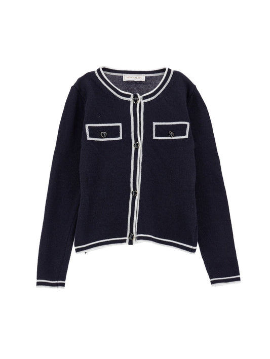 Supersoft two-tone cardigan