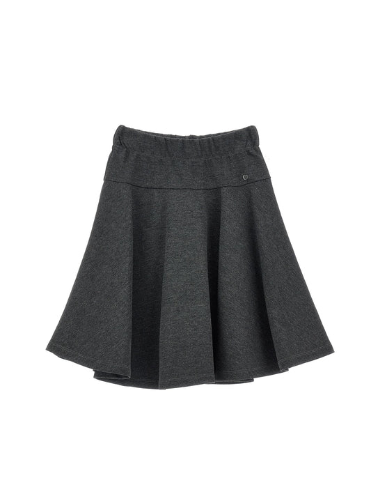 Pinstriped Milanese stitch skirt