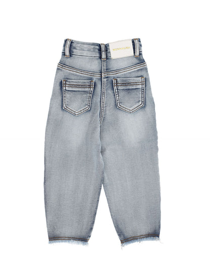 Embroidered denim jeans