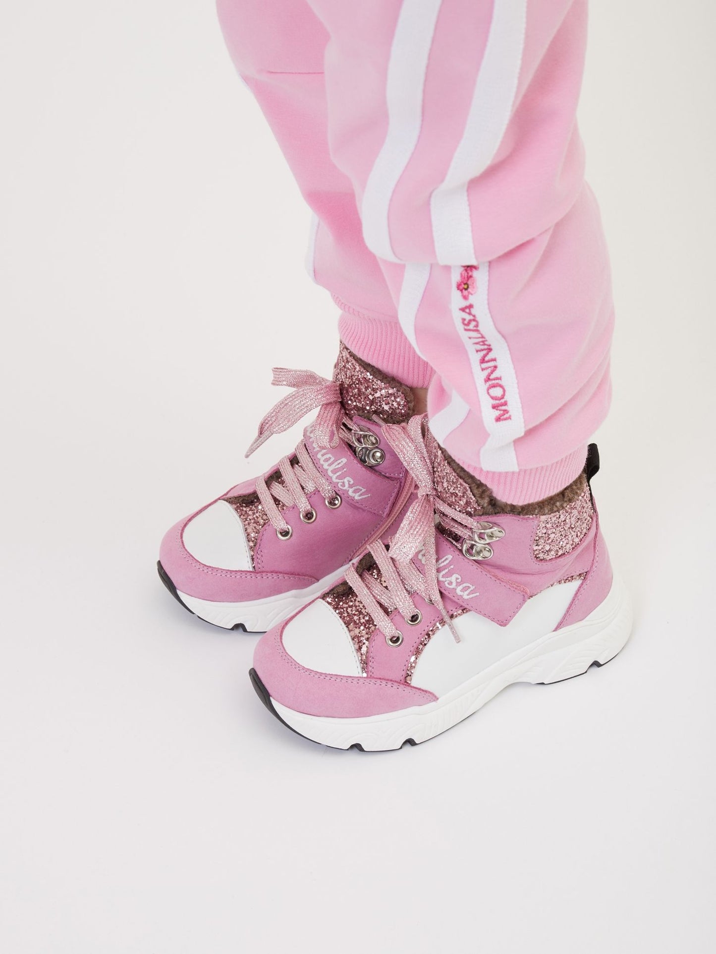 Two-tone sweatshirt jogger