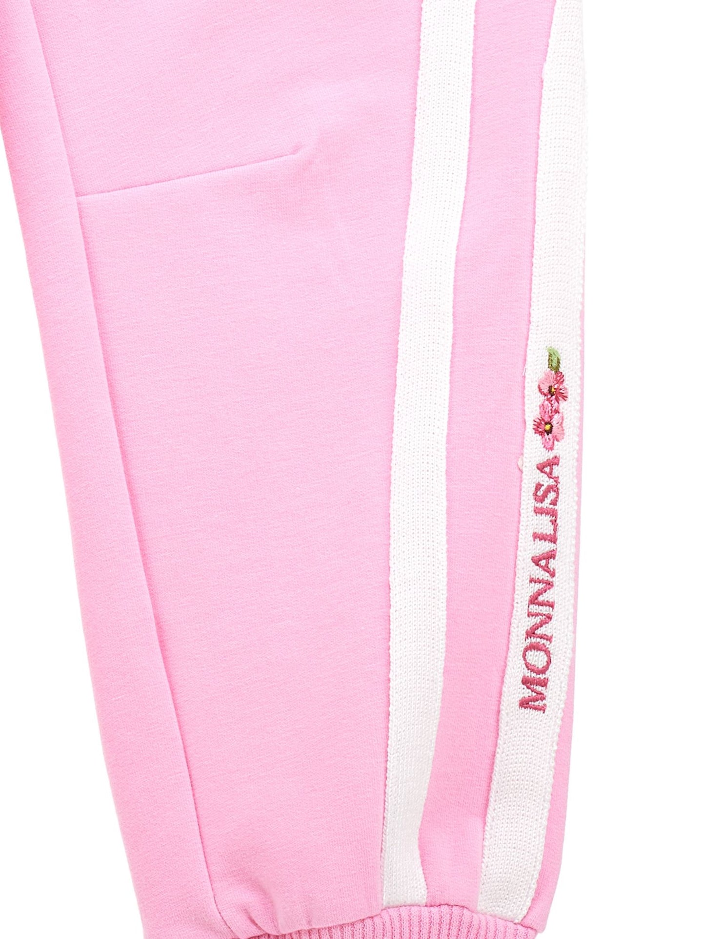 Two-tone sweatshirt jogger