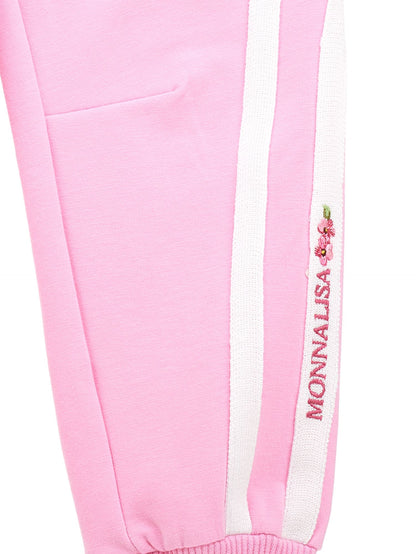 Two-tone sweatshirt jogger