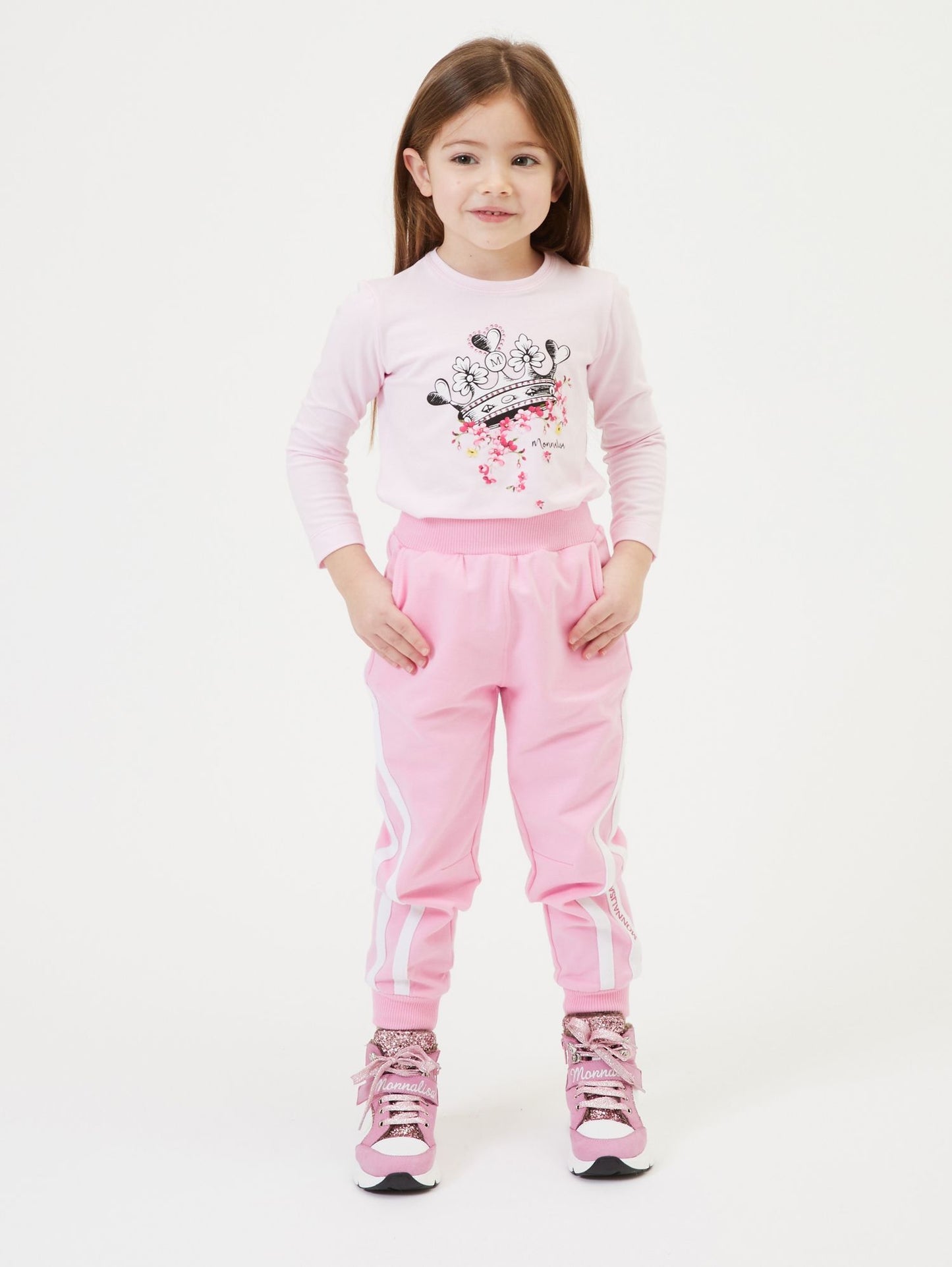 Two-tone sweatshirt jogger