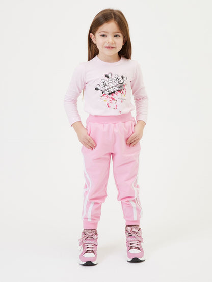 Two-tone sweatshirt jogger