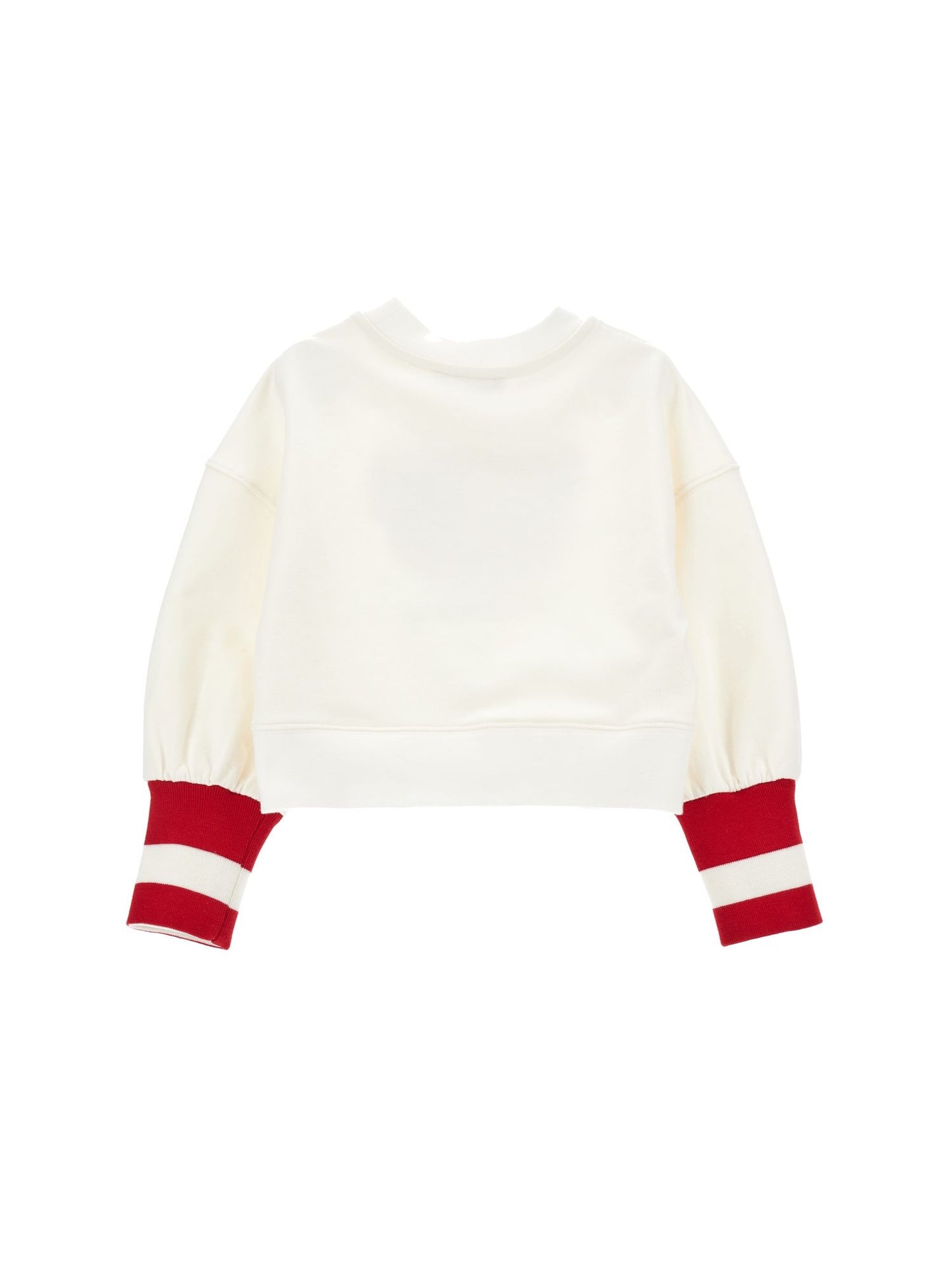 Closed sweatshirt with maxi teddy bear and logo