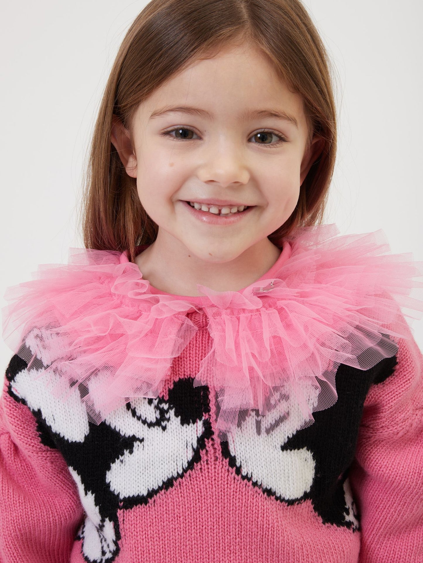 Minnie and Mickey Mouse intarsia merino sweater