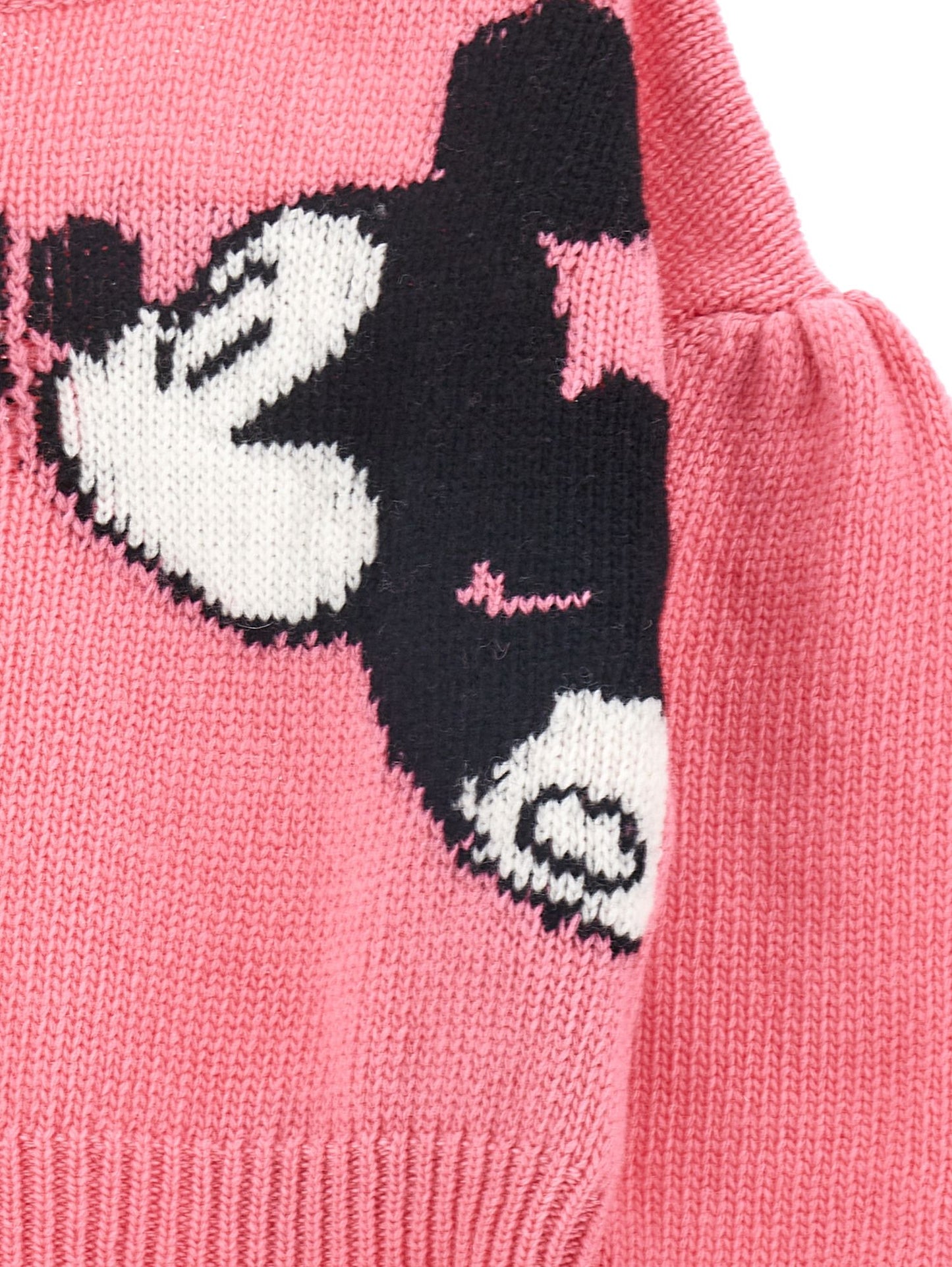 Minnie and Mickey Mouse intarsia merino sweater